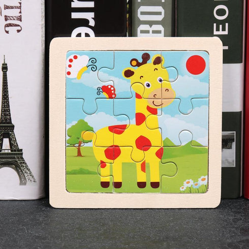 Early education puzzle puzzle toy enlightenment cognition cartoon wooden puzzle